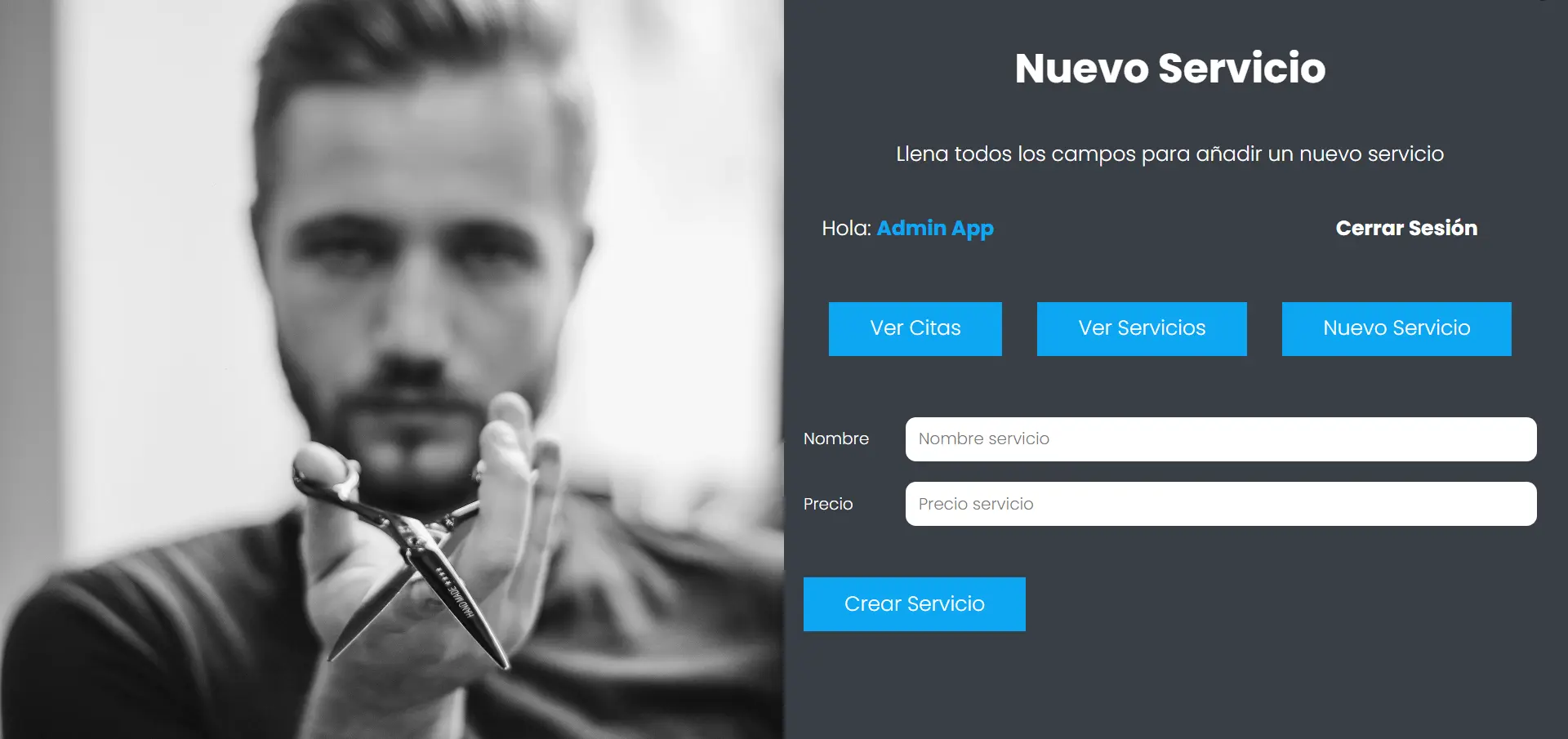 Captura de pantalla del proyecto /projects/AppSalonNuevoServicio.webp
